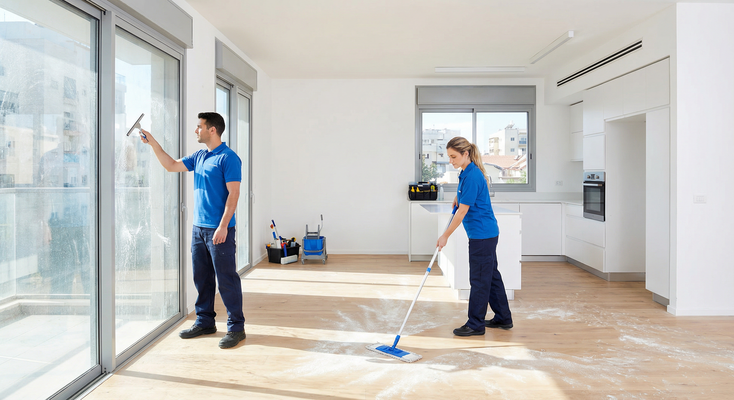 ניקיון אחרי שיפוץ